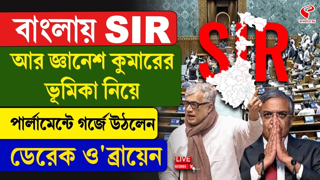 Derek O'Brien | বাংলায় SIR আর জ্ঞানেশ কুমারের ভূমিকা নিয়ে পার্লামেন্টে গর্জে উঠলেন ডেরেক ও'ব্রায়েন