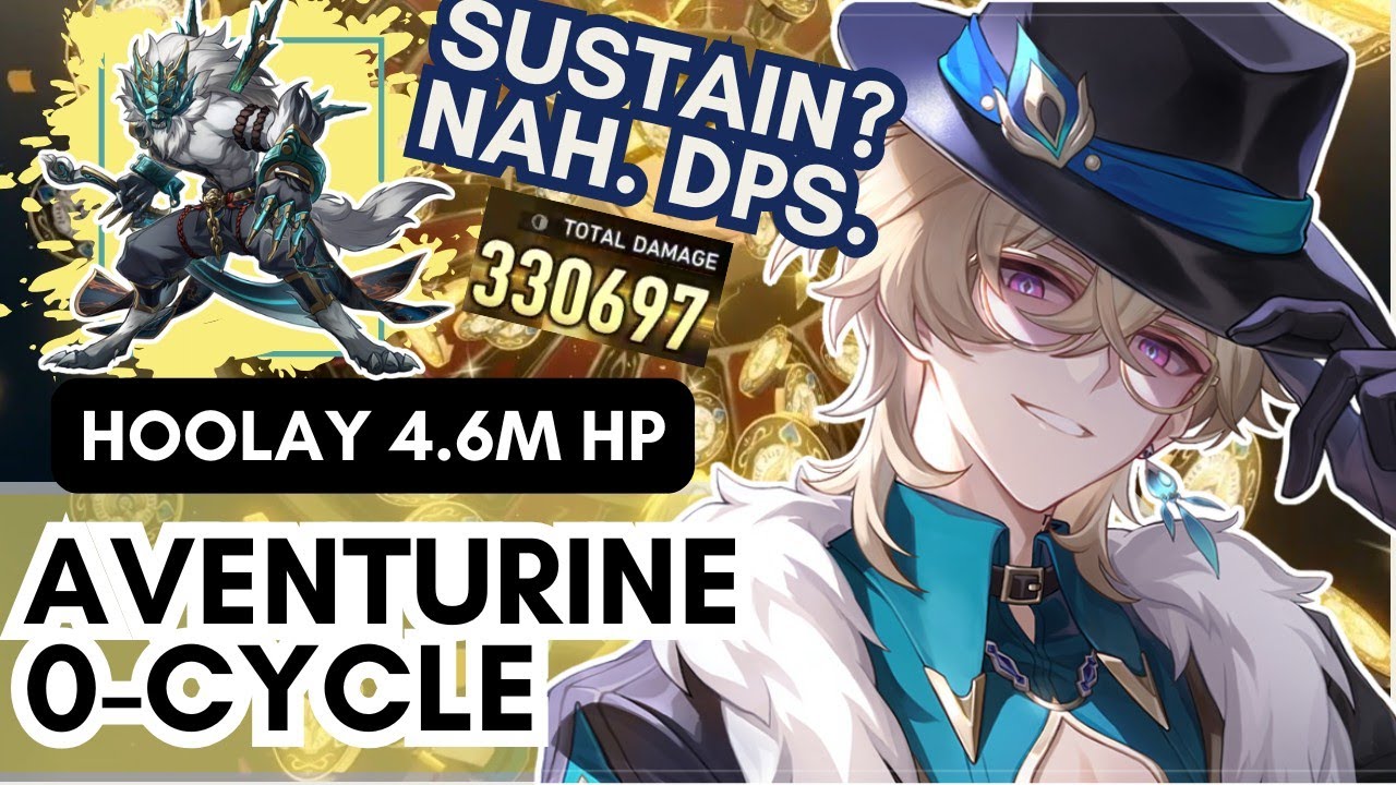 The Best S̶u̶s̶t̶a̶i̶n̶ DPS Against Hoolay MoC v3.4 (0-cycle) - Aventurine E2S1