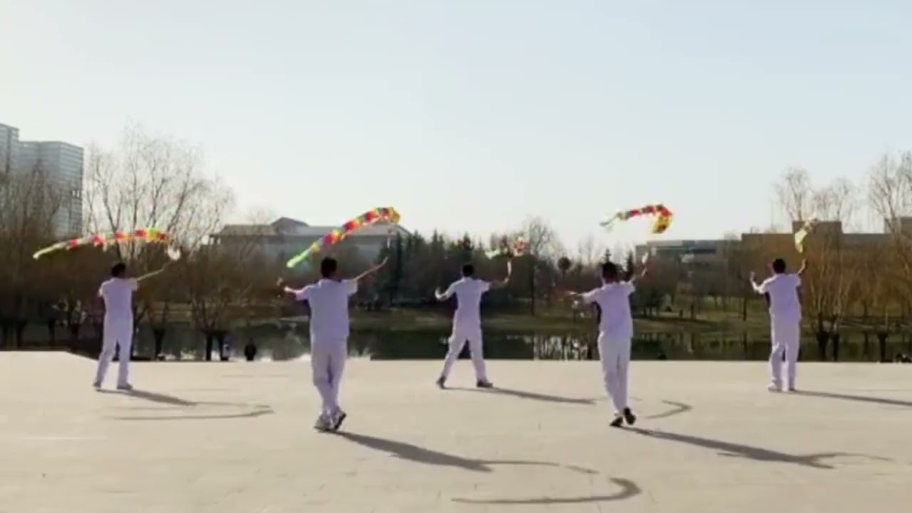 柔力球《中国龙》背面示范（华柔健身五套）
