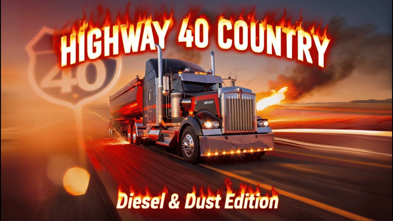 Highway 40 Country – 2 Hours Trucker Driving Music (Best Country Mix for Long Haul & Open Road)