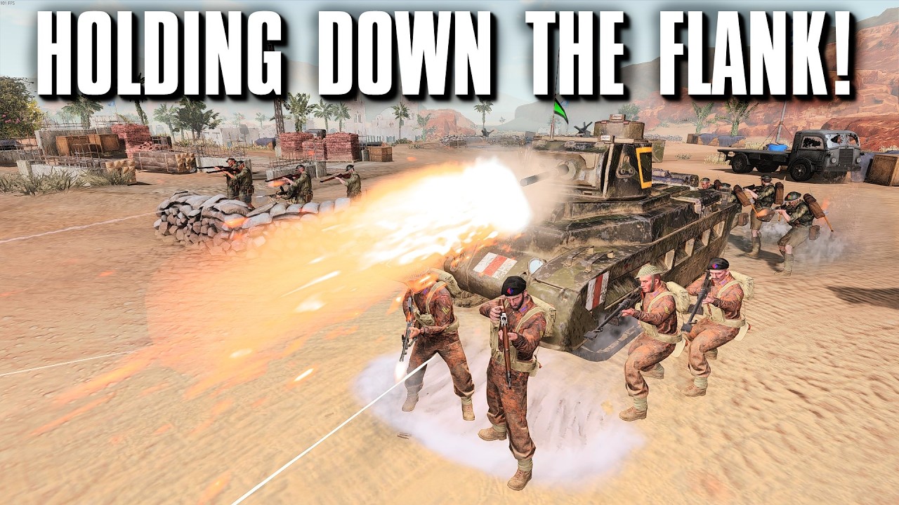 Holding Down the Flank! - 4v4 - Company of Heroes 3