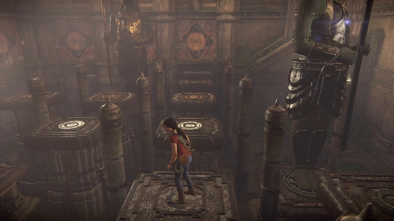 Uncharted&trade;: The Lost Legacy - Second Statues jumping Puzzle