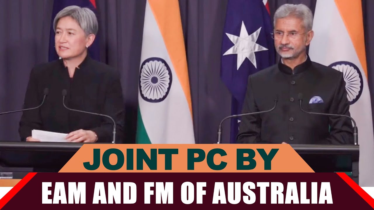 EAM S Jaishankar and FM of Australia on India-Australia Foreign Ministers' Framework Dialogue