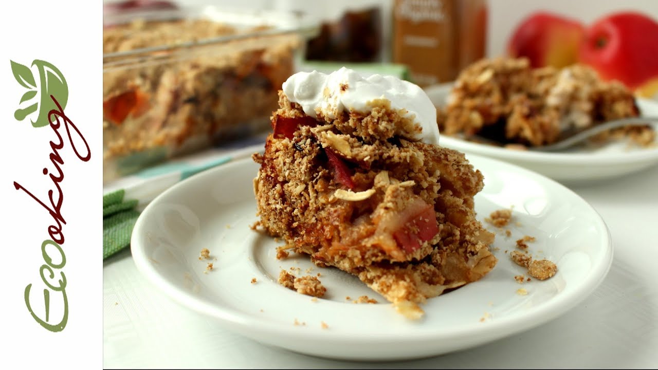 Овсяно-яблочный КРАМБЛ (нежный, рассыпчатый) / vegan, ПП