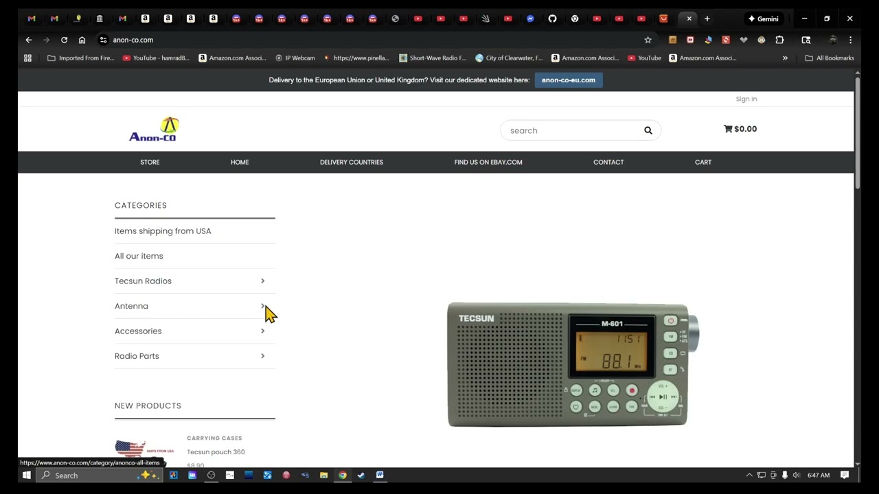 TRRS #2629 - Latest News Frrom Anna on TECSUN PL-520 New Radio