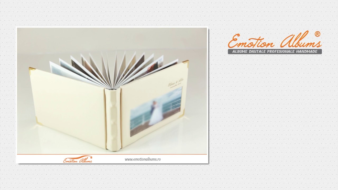 Album din piele cu passepartout si inscriptionare laser | Emotion Albums
