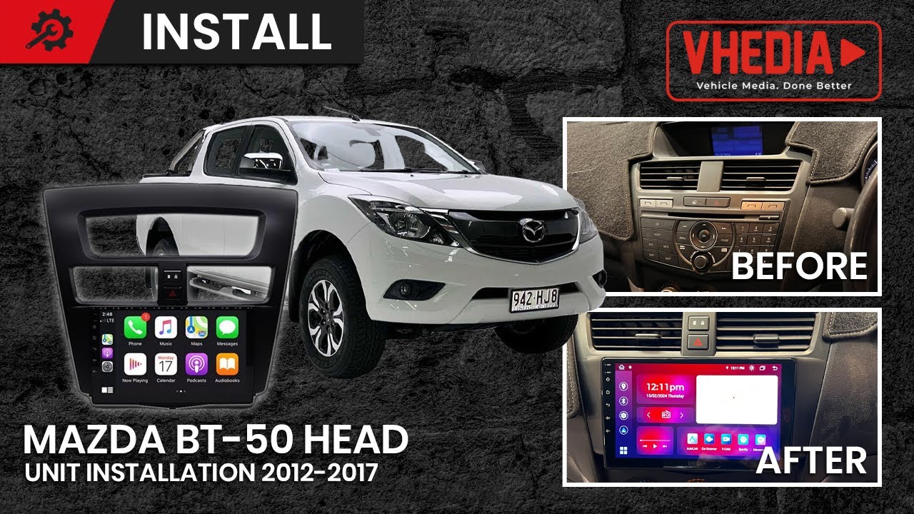 Установка головного устройства Mazda BT 50 2012-2017 — серия M