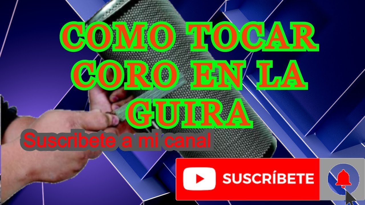 Cómo tocar un coro en la güira (merengue fácil)