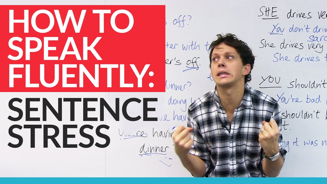 Speak like a NATIVE SPEAKER by using sentence stress in English (with examples!)