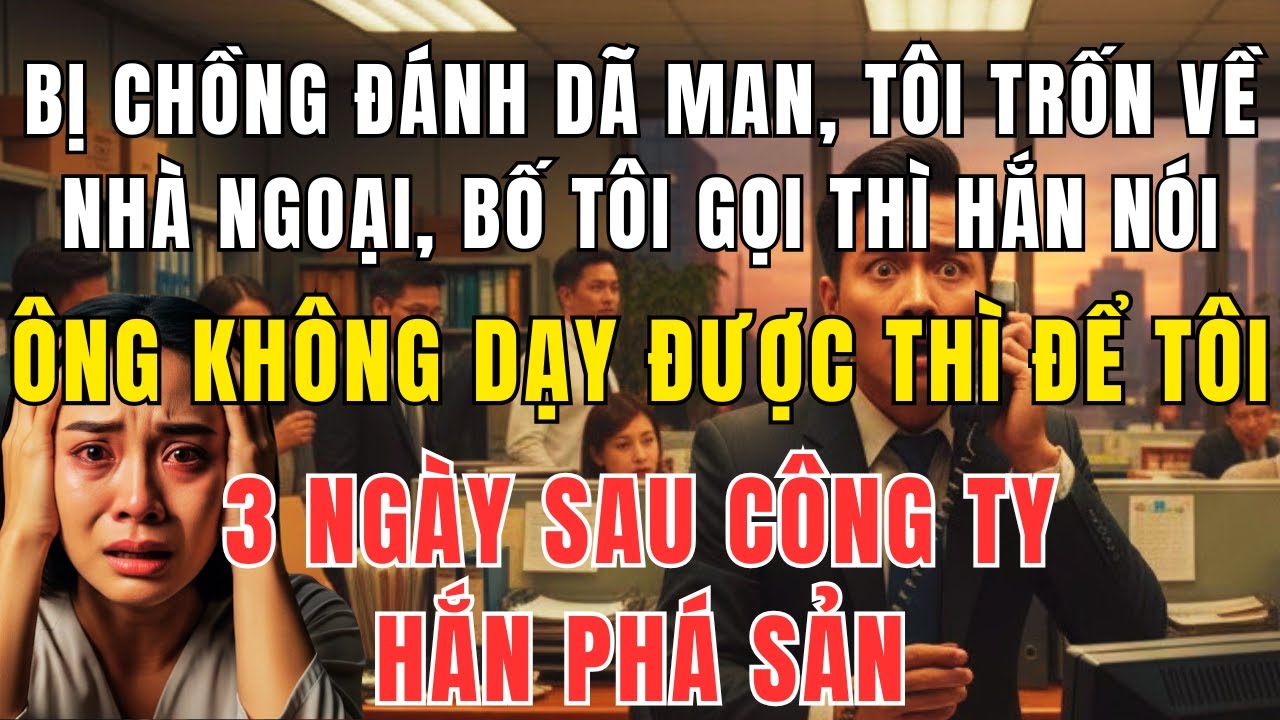 Bị Chồng Đánh Dã Man, Tôi Trốn Về Ngoại – 3 Ngày Sau Bố Tôi Khiến Hắn Mất Sạch Tất Cả