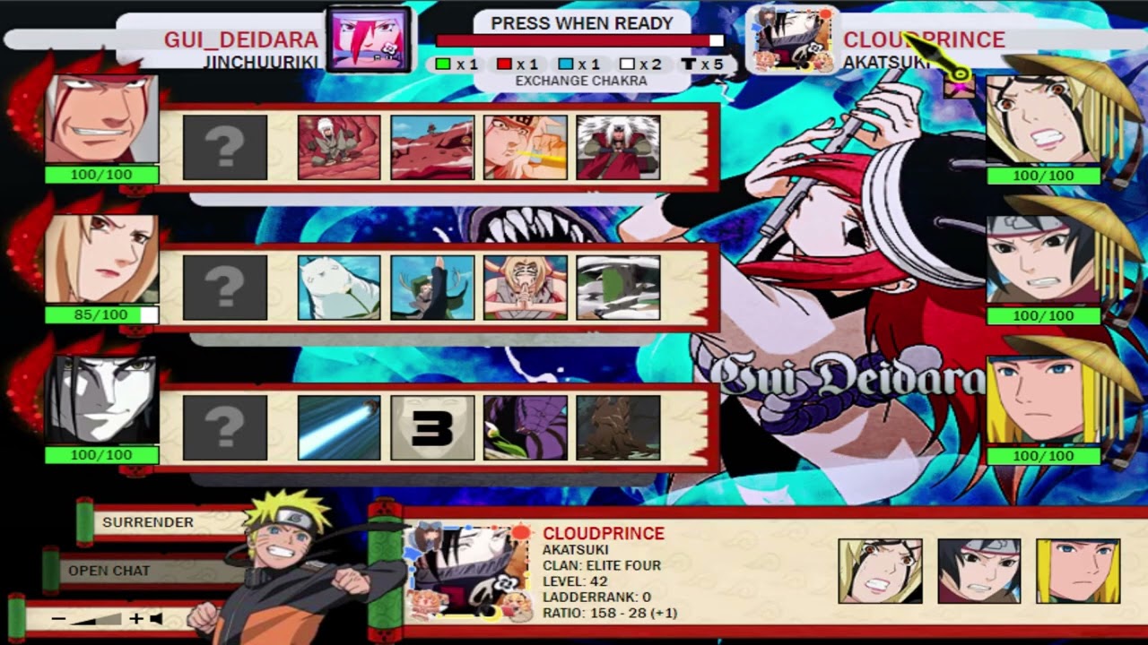 Naruto Arena - Leveling to Akatsuki 2024