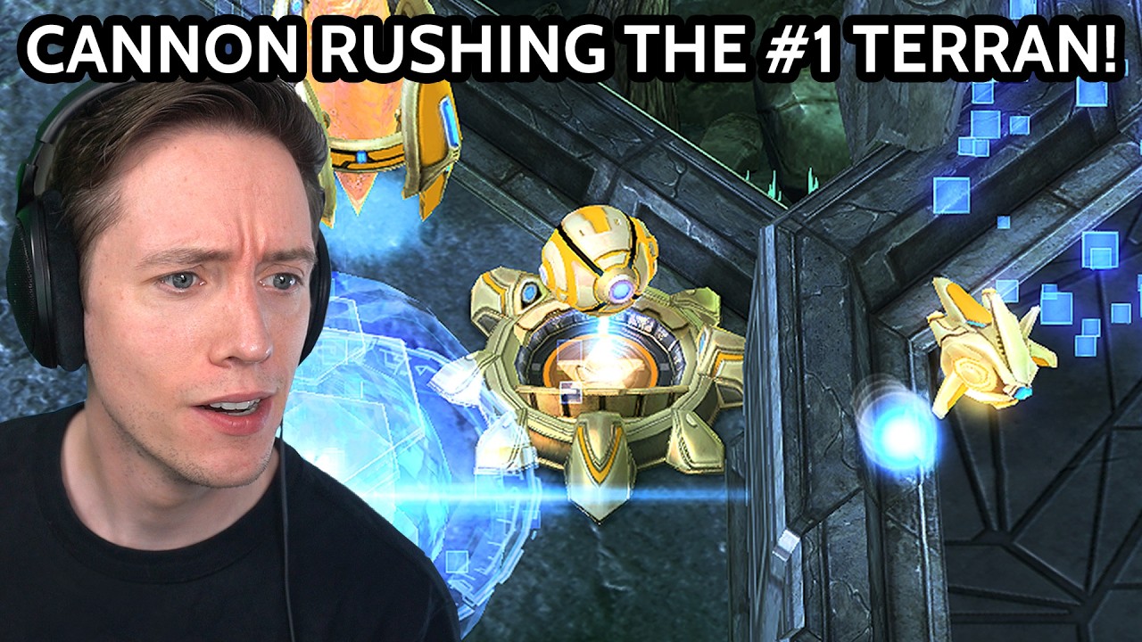 Clem gets CANNON RUSHED in a StarCraft 2 Tournament!