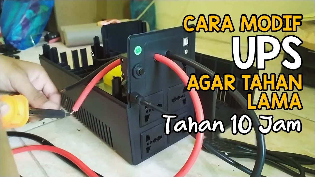 Cara Modifikasi UPS Agar Tahan Lama Pakai Aki Mobil | PROLINK 1200VAH