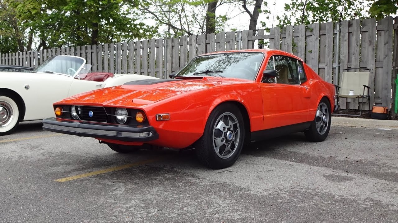 1974 SAAB Sonett III aka SAAB 97 in Orange & V4 Engine Sound on My Car Story with Lou Costabile