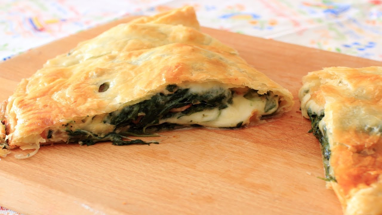 HOJALDRE RELLENO DE ESPINACAS QUESO Y NUECES. RICO Y FÁCIL 🧀🧀