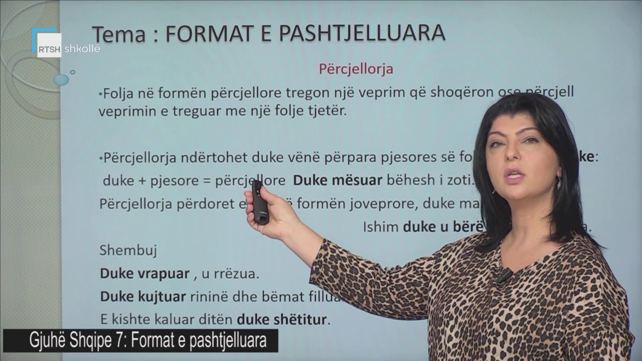 Gjuhë Shqipe 7 - Format e pashtjelluara
