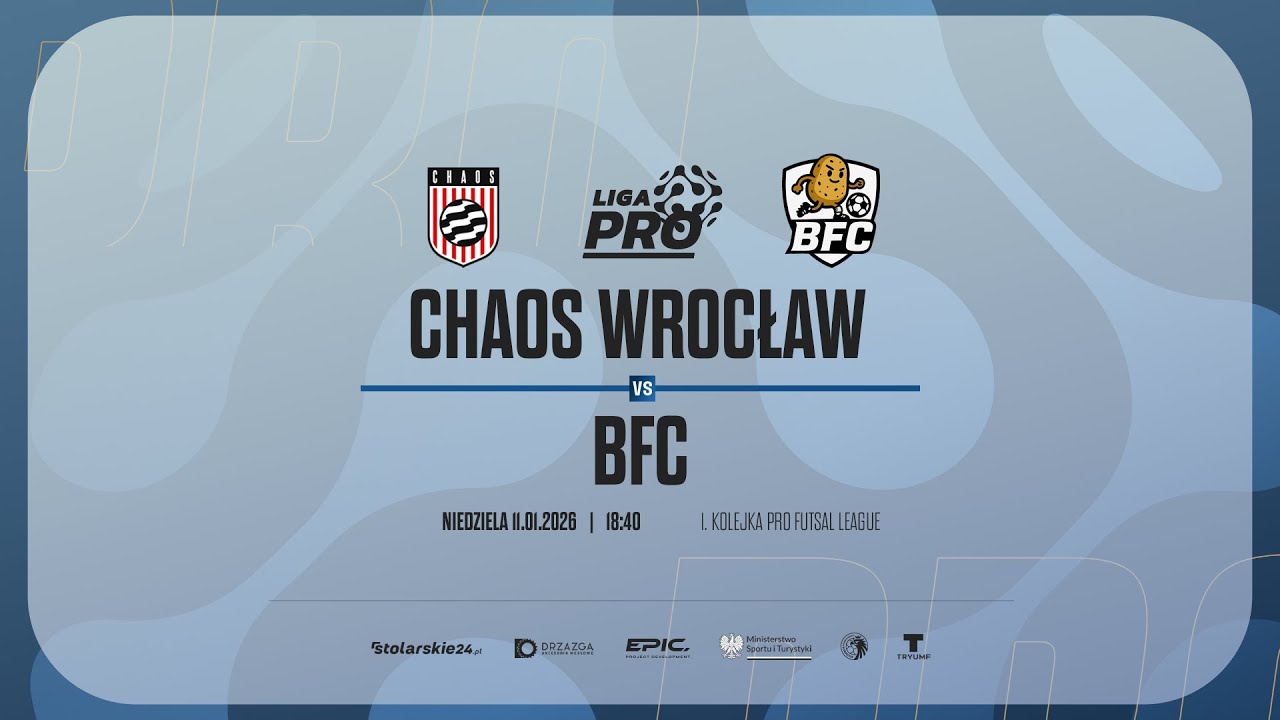 CHAOS WROCŁAW - BFC | PRO LIGA, Sezon Jesień 2025 - 11.01.2026