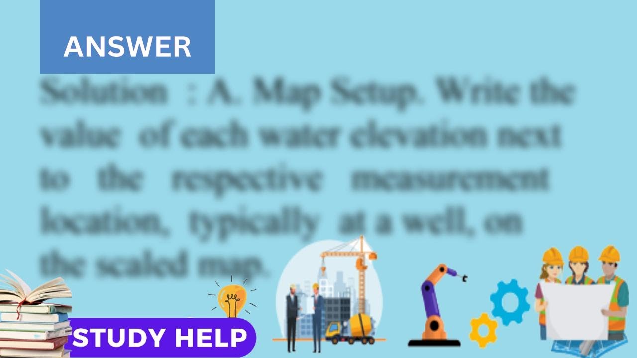 a Draw a contour map of the water table using the lake elevations in the same way you used spot e...