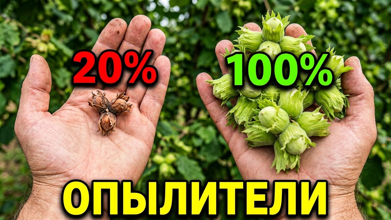 Фундук/Украина ч.1 Правильные опылители. Август-2024 итоги... года