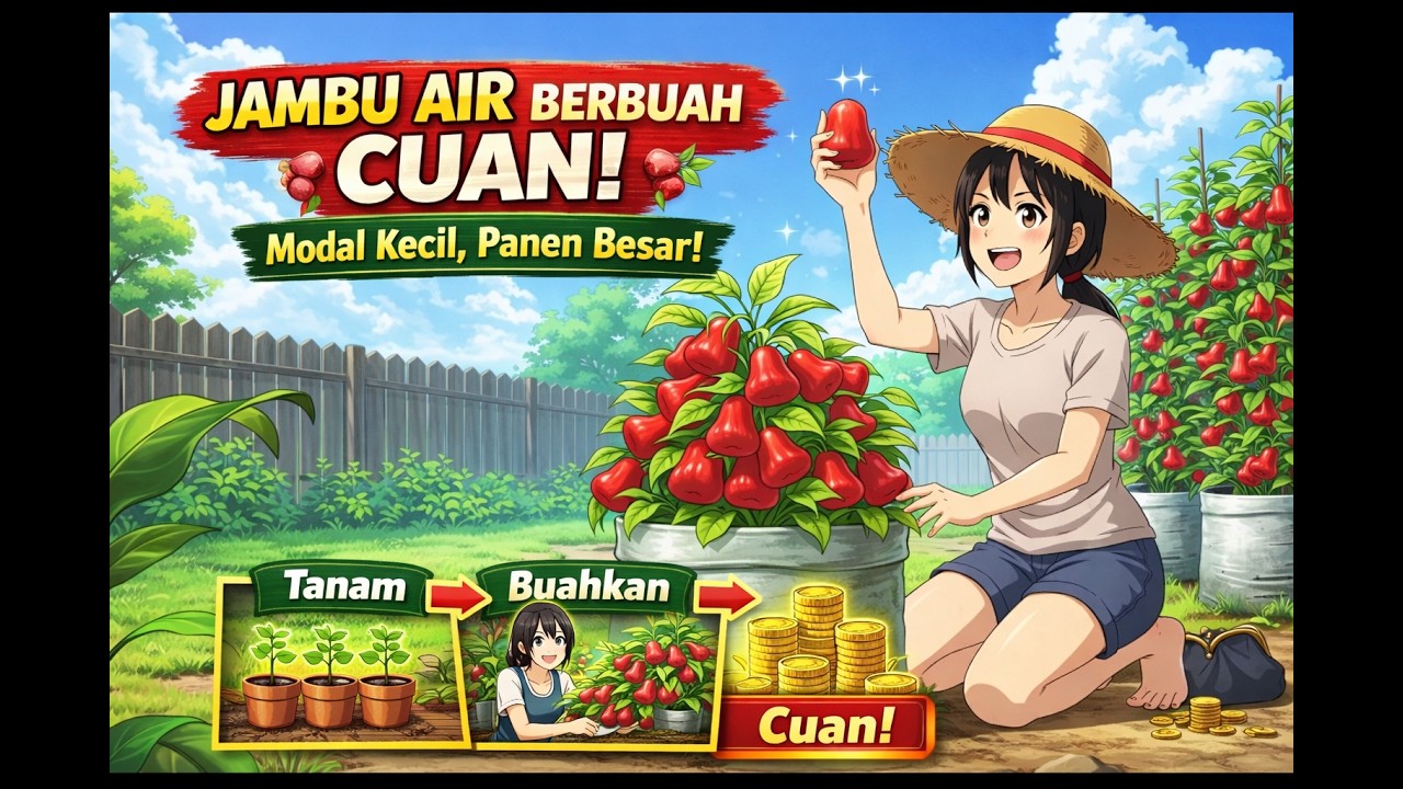 Rahasia Jambu Air Berbuah Cepat di Planter Bag, Modal Kecil Panen Melimpah