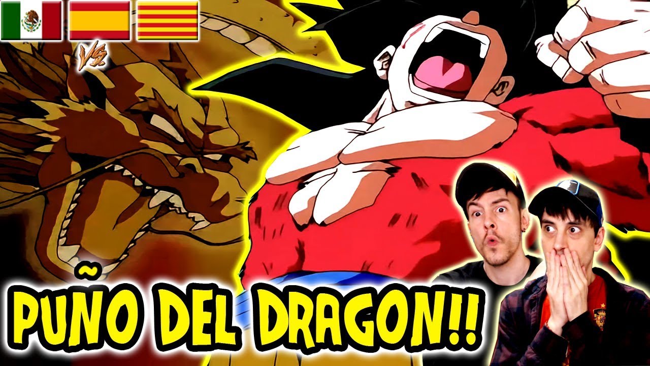 ESPAÑOLES REACCIONAN a DRAGON BALL LATINO 🔥PUÑO DEL DRAGÓN de GOKU SSJ4 vs DRAGÓN DE 3 ESTRELLAS