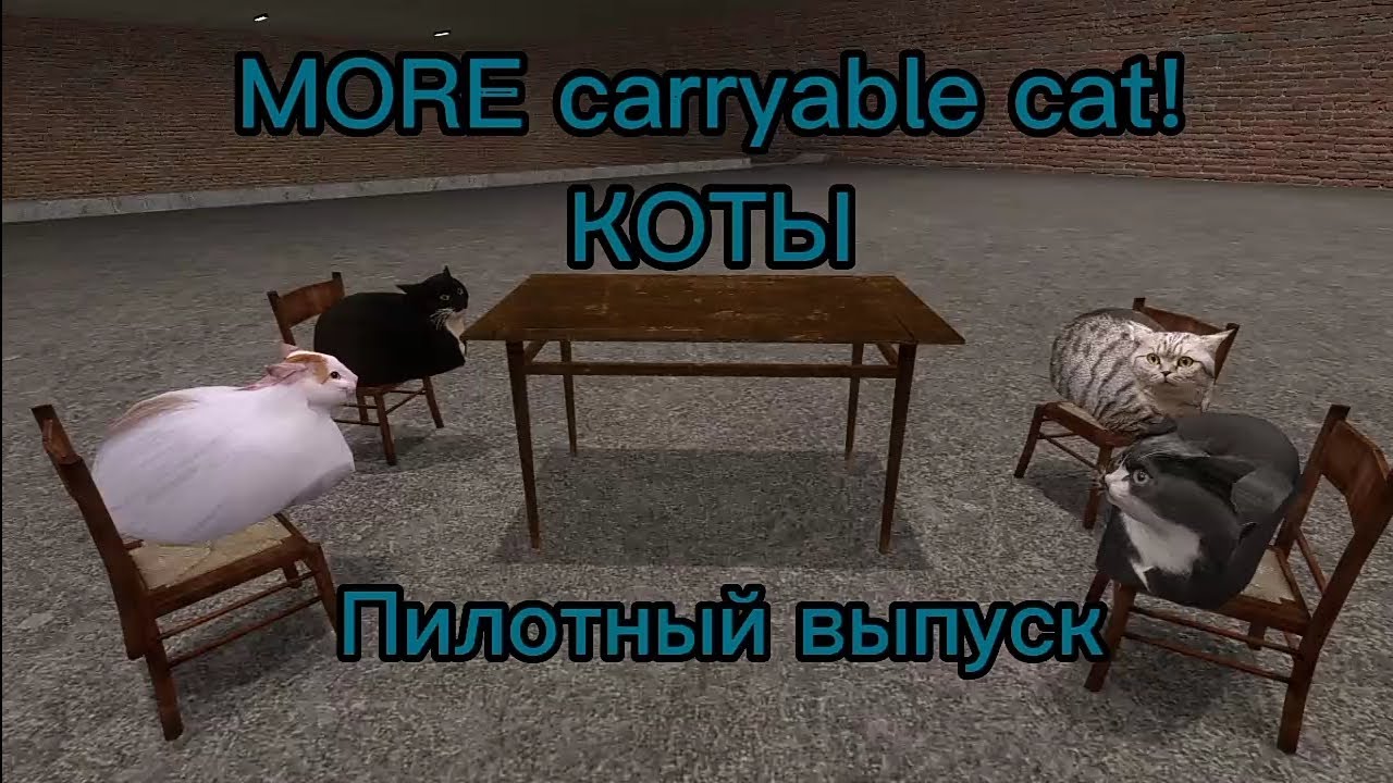 Обзор аддонов на Гаррис мод MORE carryable cat #0 (пилотный выпуск) КОТЫ