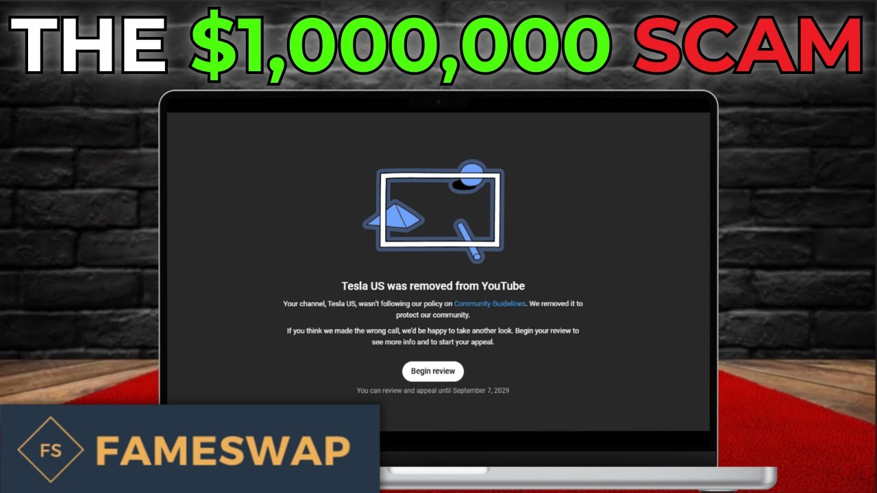 The $1,000,000 Fameswap SCAM That COST Me My YouTube Channel!