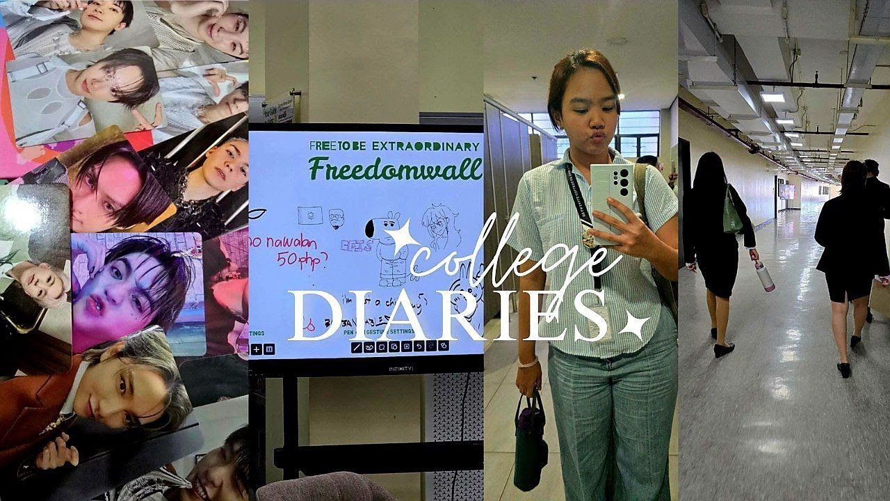 college diaries 02: busy days, kpop album unboxing. 🫧