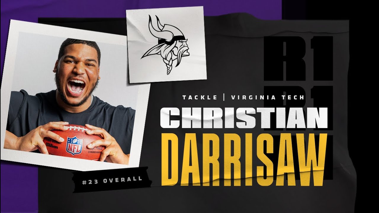 Minnesota Vikings Select T Christian Darrisaw in First Round of the 2021 NFL Draft