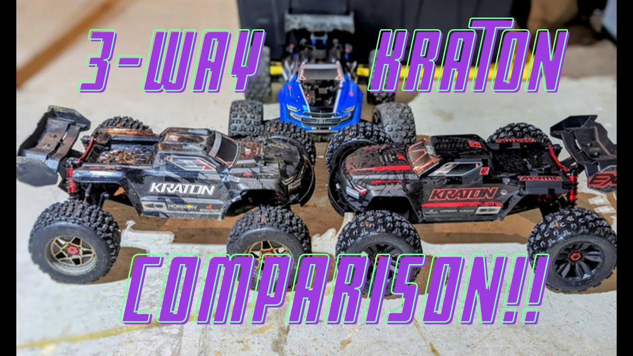 Сравнение трех моделей Arrma Kraton 6S! Сравнение радиоуправляемых моделей масштаба 1/8!