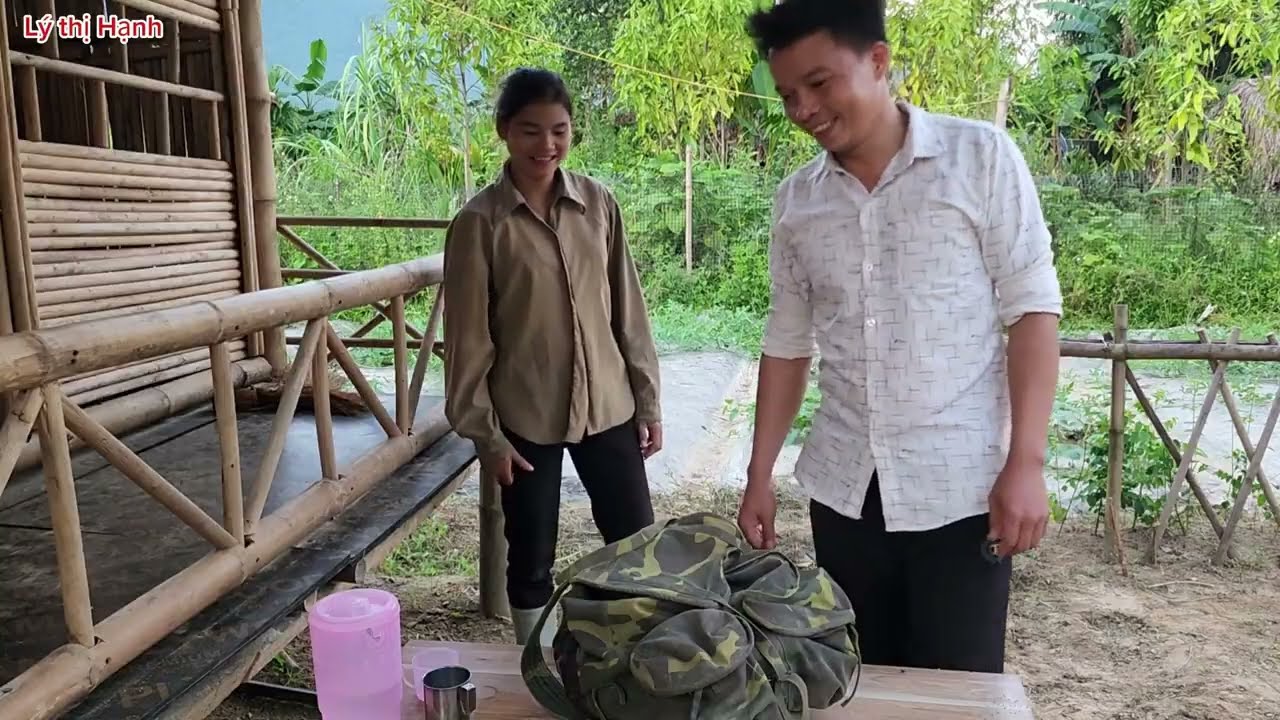 Full video : 20 Days Building a life with my husband in a simple bamboo house - My daily life