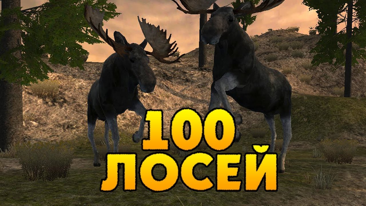 УБИЛИ 100 САМЦОВ ЛОСЯ | WolfQuest 2.7.3