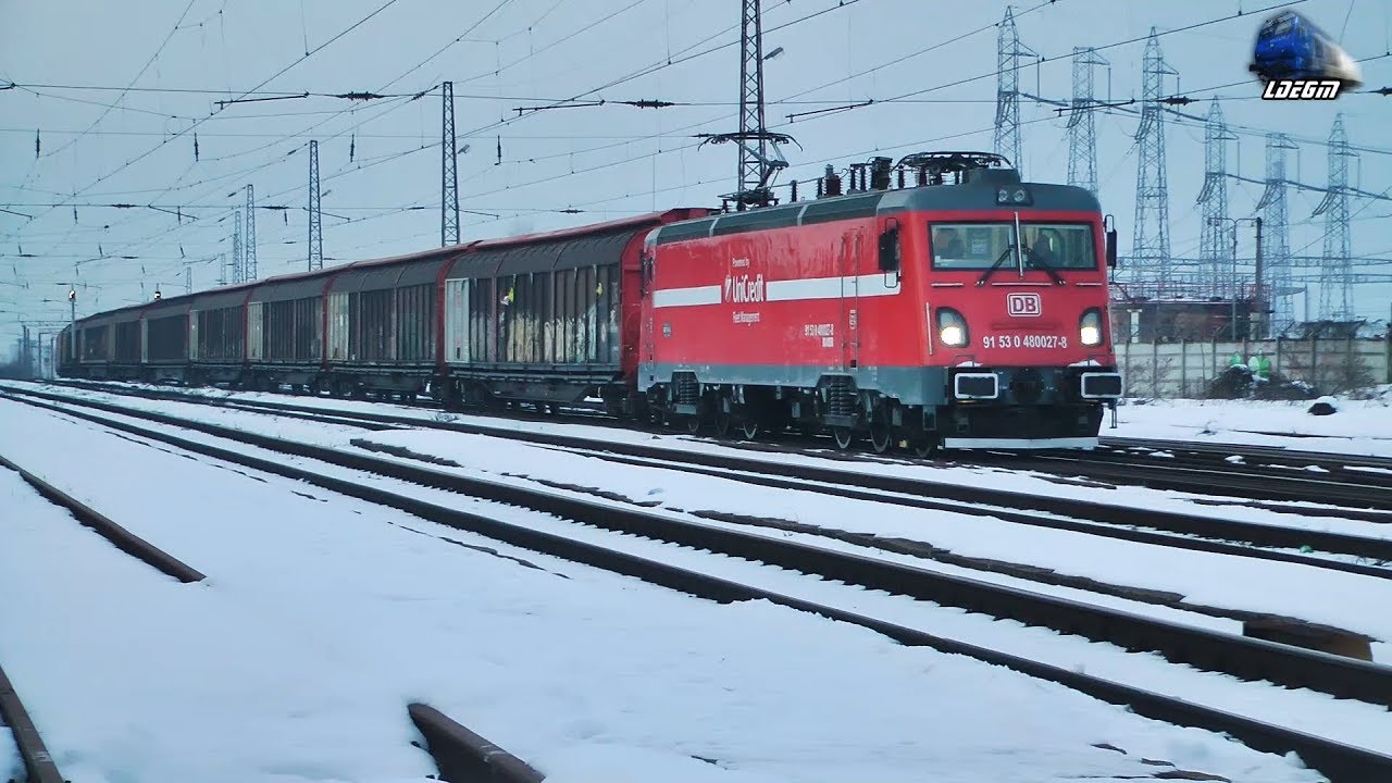 LEMA 480 027-8 & LEMA 480 008-8 RO-DBC in in Zapada/Snow in Gara Darste Station - 02 March 2018