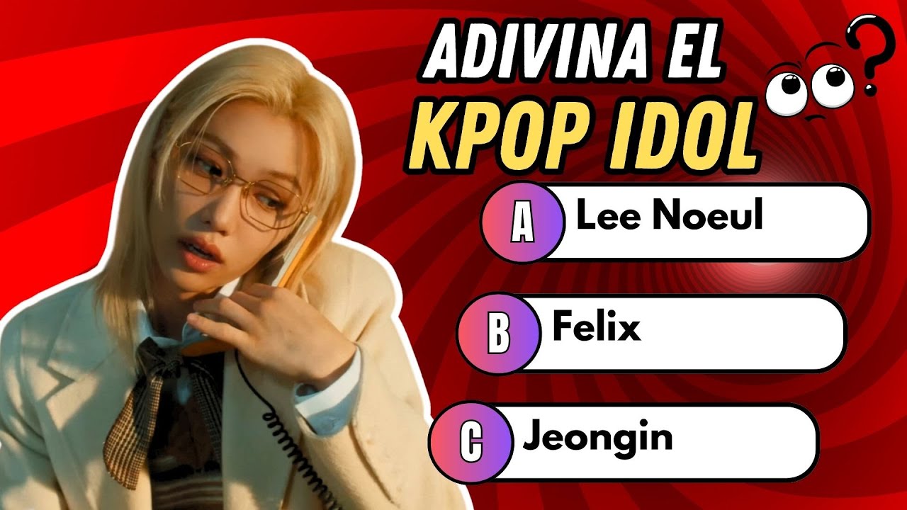 Adivina el Nombre del KPOP IDOL con Opciones M&uacute;ltiples🧠❓🎶