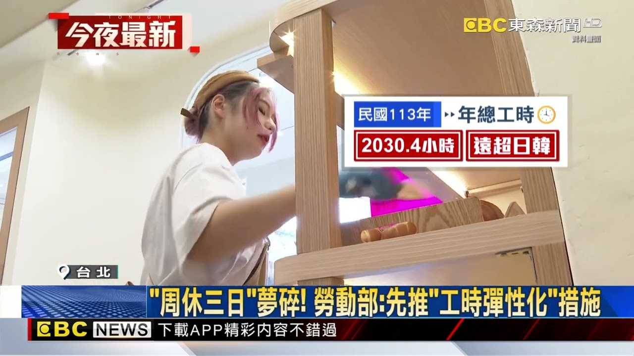 周休三日夢碎！ 勞動部：先推「工時彈性化」措施@newsebc