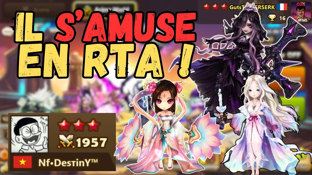 Ce joueur G3 s'éclate en RTA avec full LDs OP ! SUMMONERS WAR