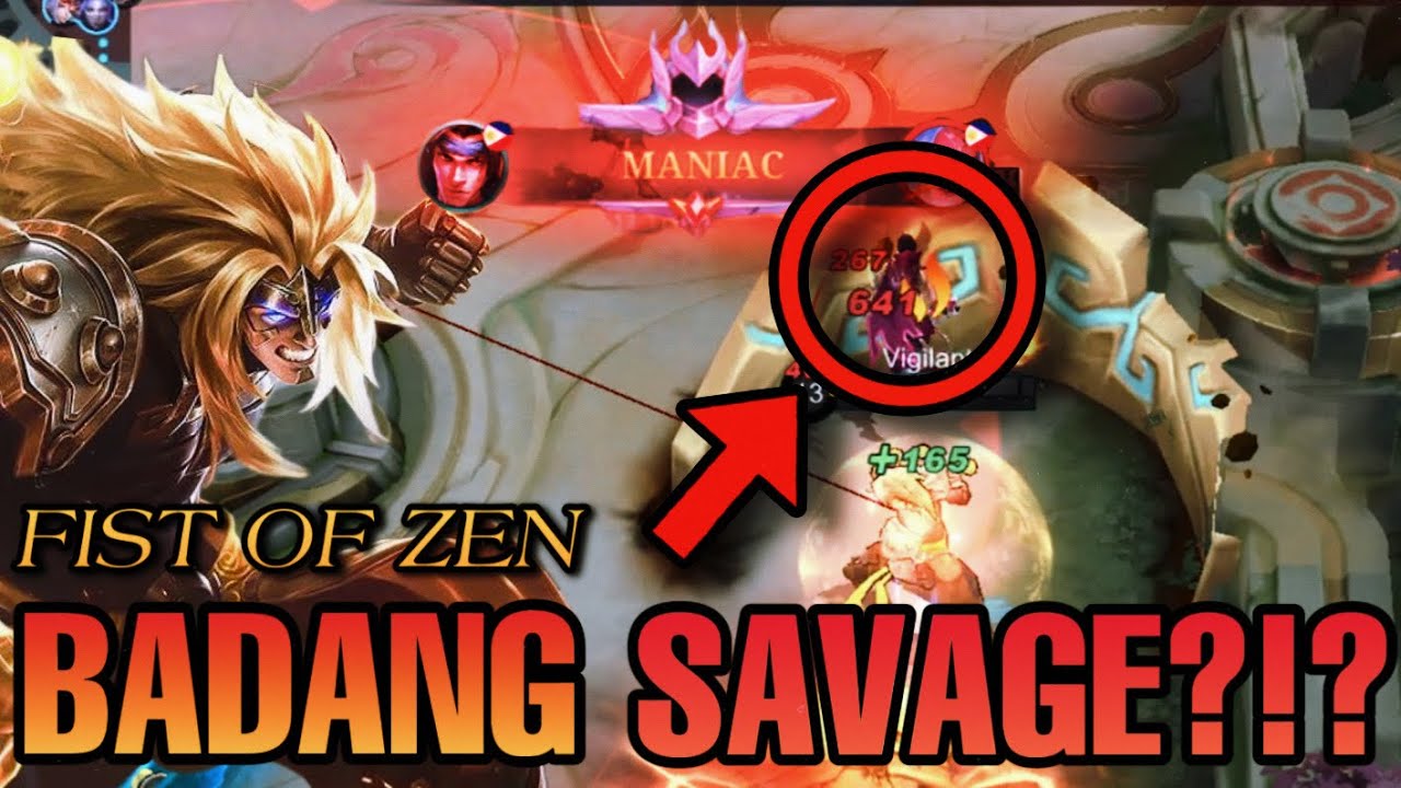 ULTIMATE BADANG MANIAC IN RANKED | BADANG GAMEPLAY | MLBB