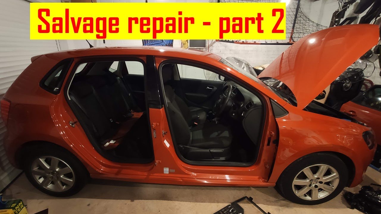 Volkswagen Polo MK5 (6R) salvage rebuild - part 2 - Door replacement