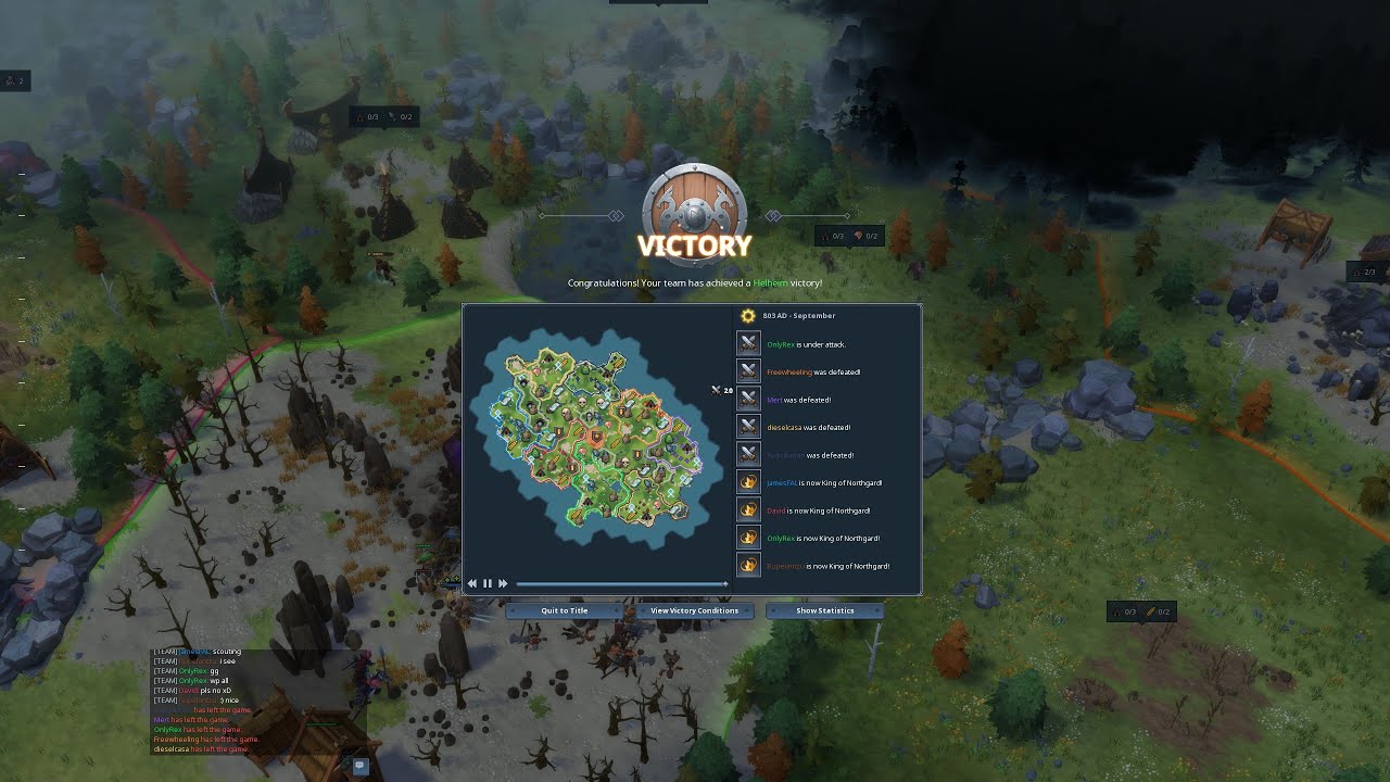 Northgard PT187 - PVP 4v4 - Bjarki - Clan of the Bear