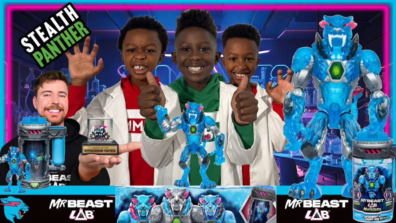 MR. BEAST LAB MUTATOR! Mutation Chamber Stealth Panther Toy Unboxing and Review!