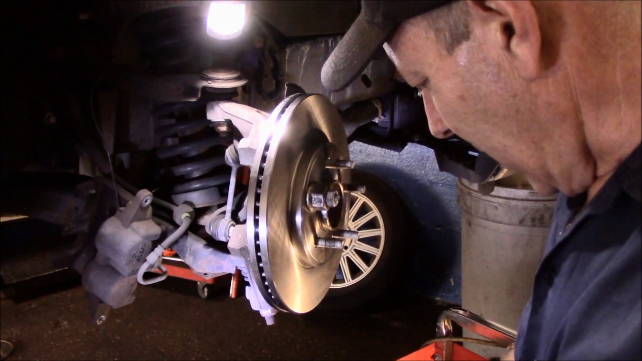 How to replace front and rear brakes 2008 Ford Crown Victoria or Mercury Grand Marquis