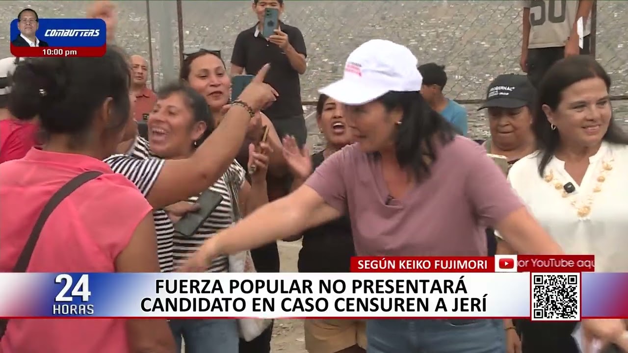 Keiko Fujimori reafirma que Fuerza Popular no apoyará censura contra José Jerí