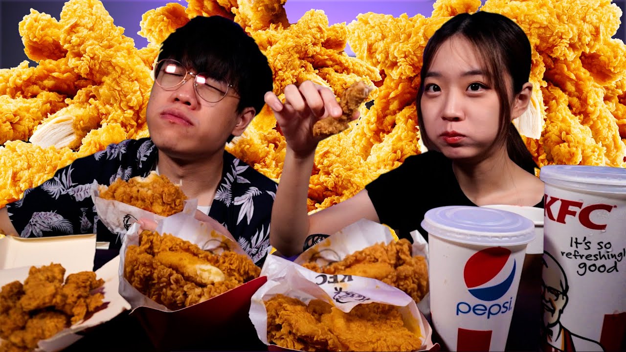 第一次來嘗試 CRISPY KFC MUKBANG ASMR (No Talking) ft 
