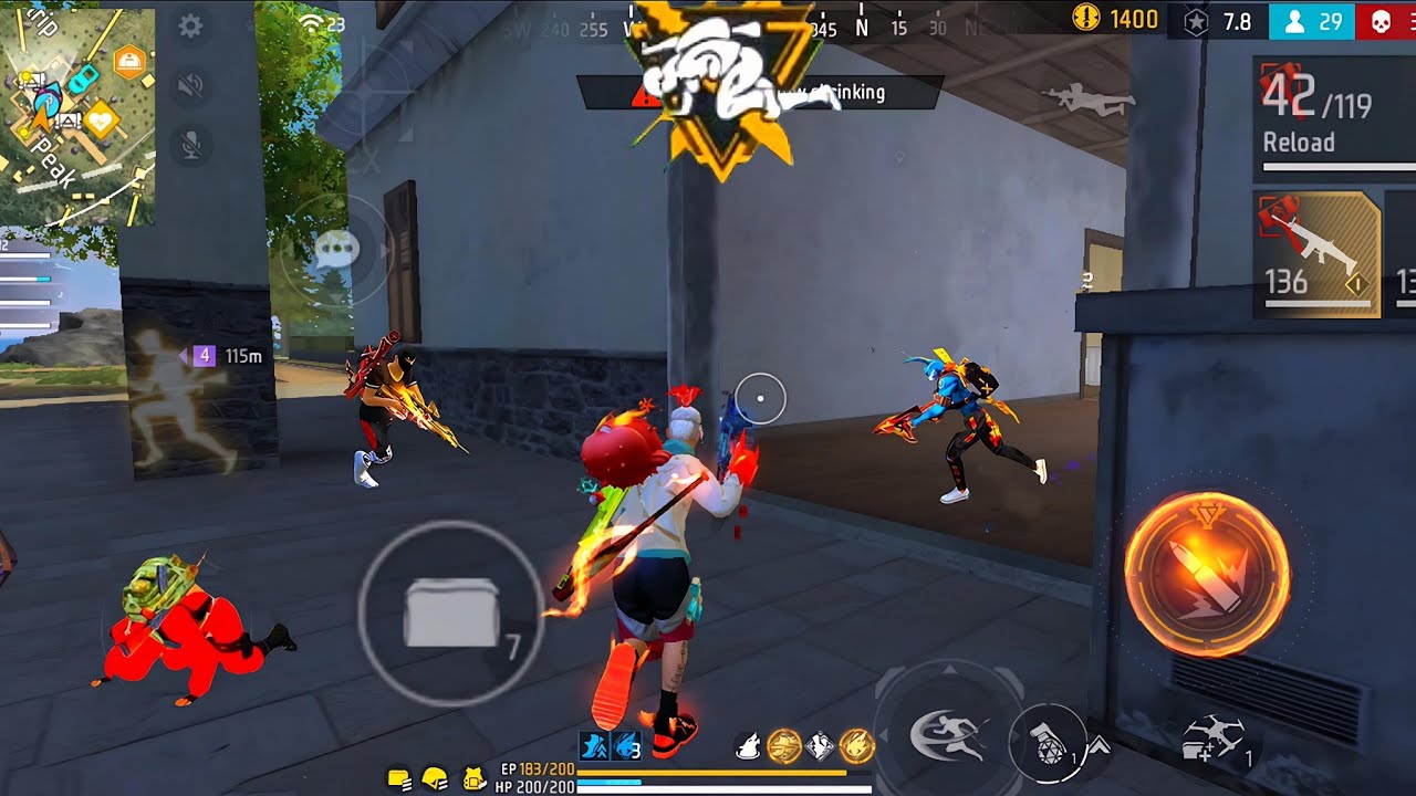 15 Kill ⚡ Best Squad mobile handcam 💪 Free Fire Full Gameplay? 