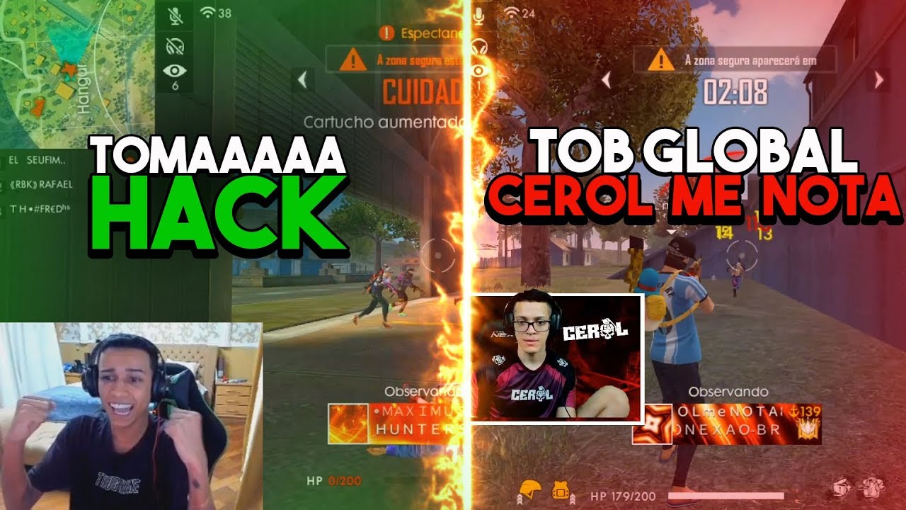 LOUD BAK MORRE PRA HACK E ELES SE DÃO MAL, CEROL JOGA COM TOP GLOBAL FÃ - Clips