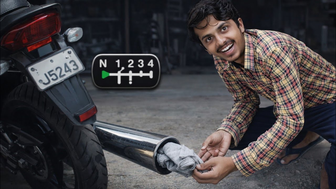 Bike Silencer Ke Andar Kapda Bhar Diya 😱 | Will Bike Start Or Not? | Shocking Experiment | 