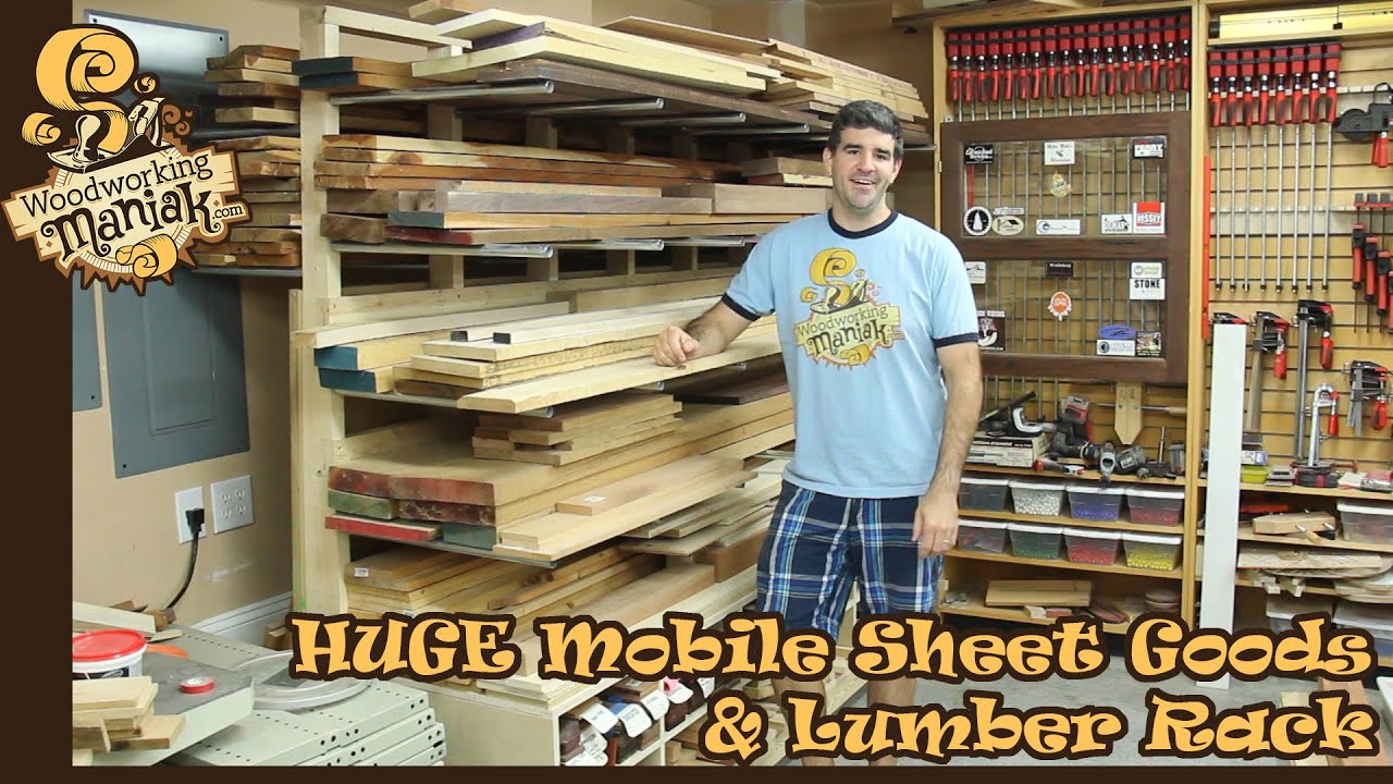 HUGE Mobile Sheet & Lumber Rack