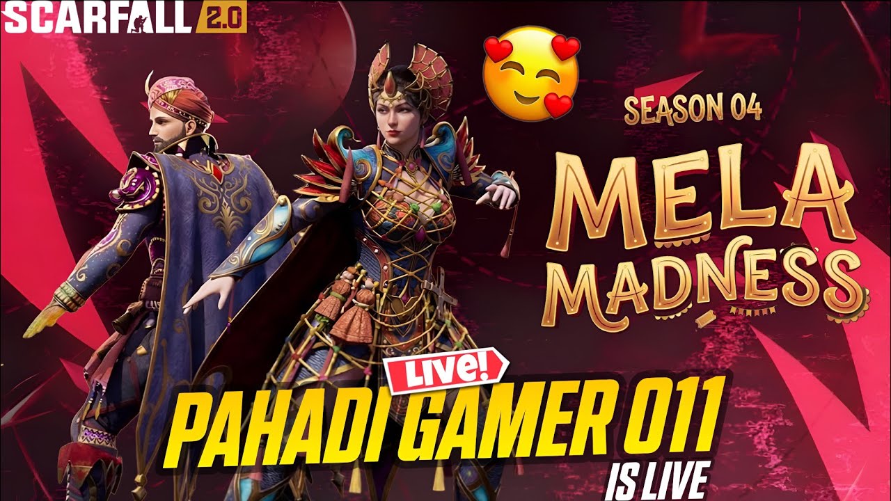 Scarfall 2.0 Live Rank Push & Giveaway Matches || Pahadi Gamer 011