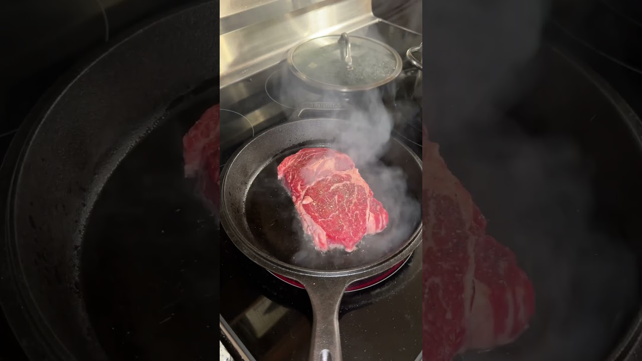 How to cook medium rare steak #shorts