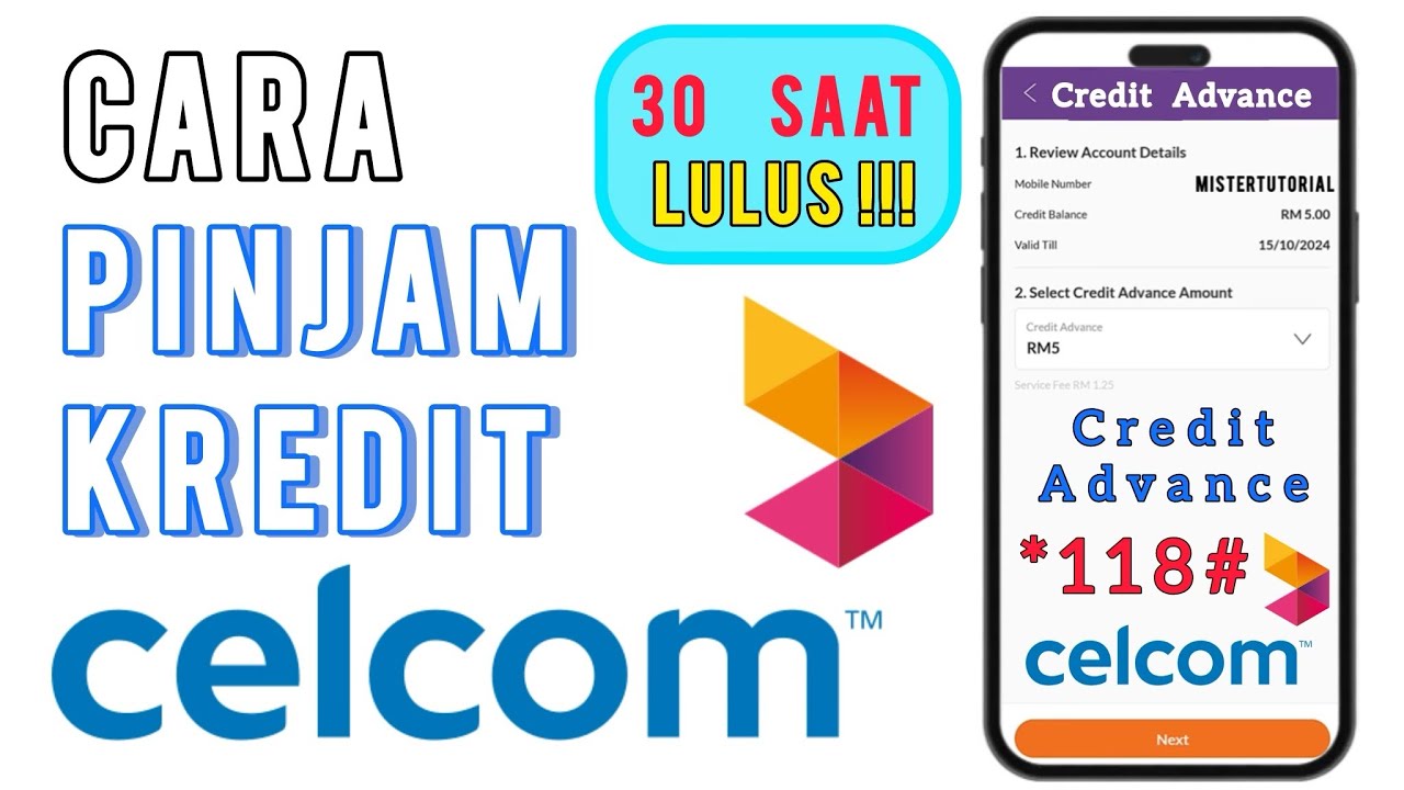 Cara Pinjam Kredit Celcom